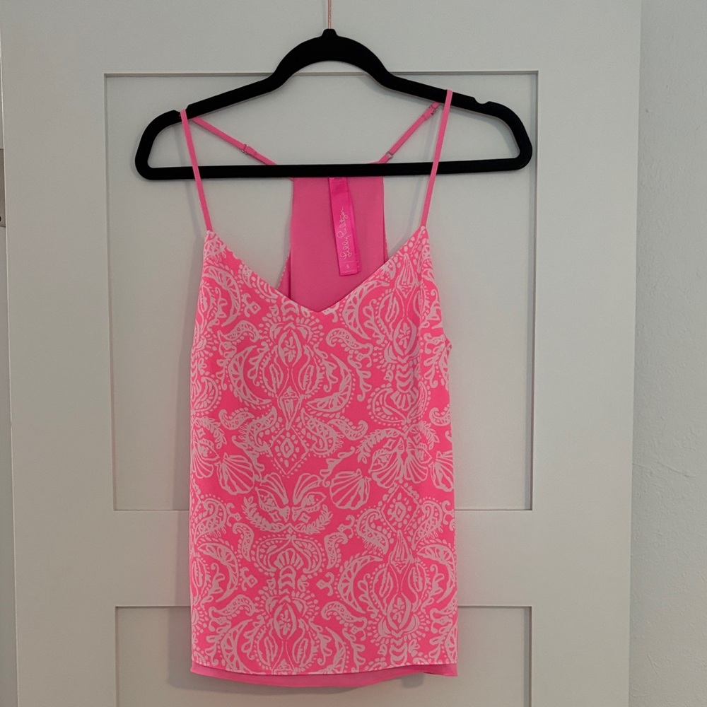 Lilly Pulitzer Neon Pink Paisley-Print Camisole